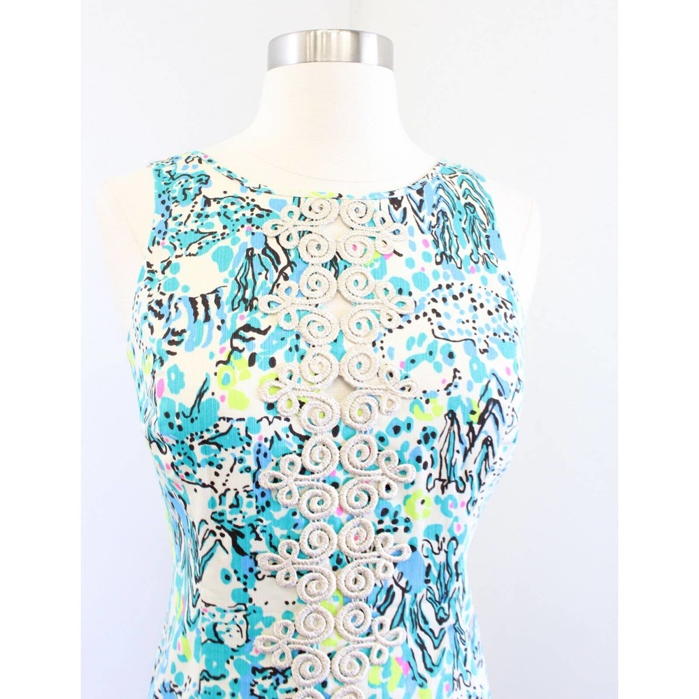 Lilly Pulitzer Ember Sea Oat Escapades In The Everglades Printed Shift Dress 0 View 6